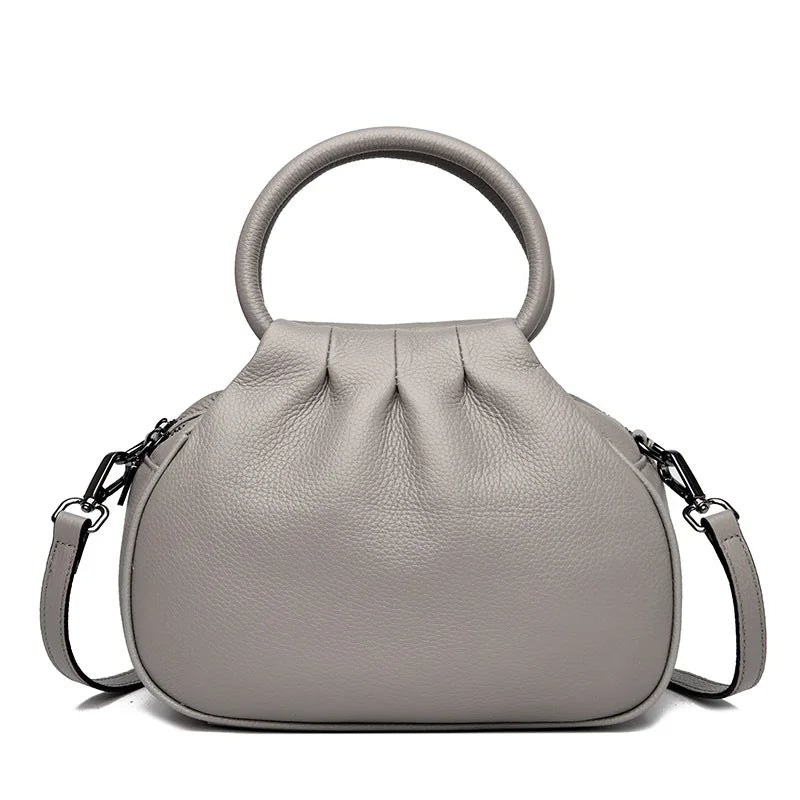 Designer de couro genuíno bolsa feminina moda ombro saco do mensageiro luxo macio mensageiro sac feminino bolsa senhoras tote