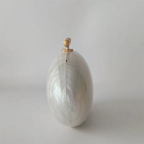 Pérola senhora marcas mulher festa bolsa de casamento acrílico saco crossbody ombro embreagem noite oval feminino concha bolsas femininas