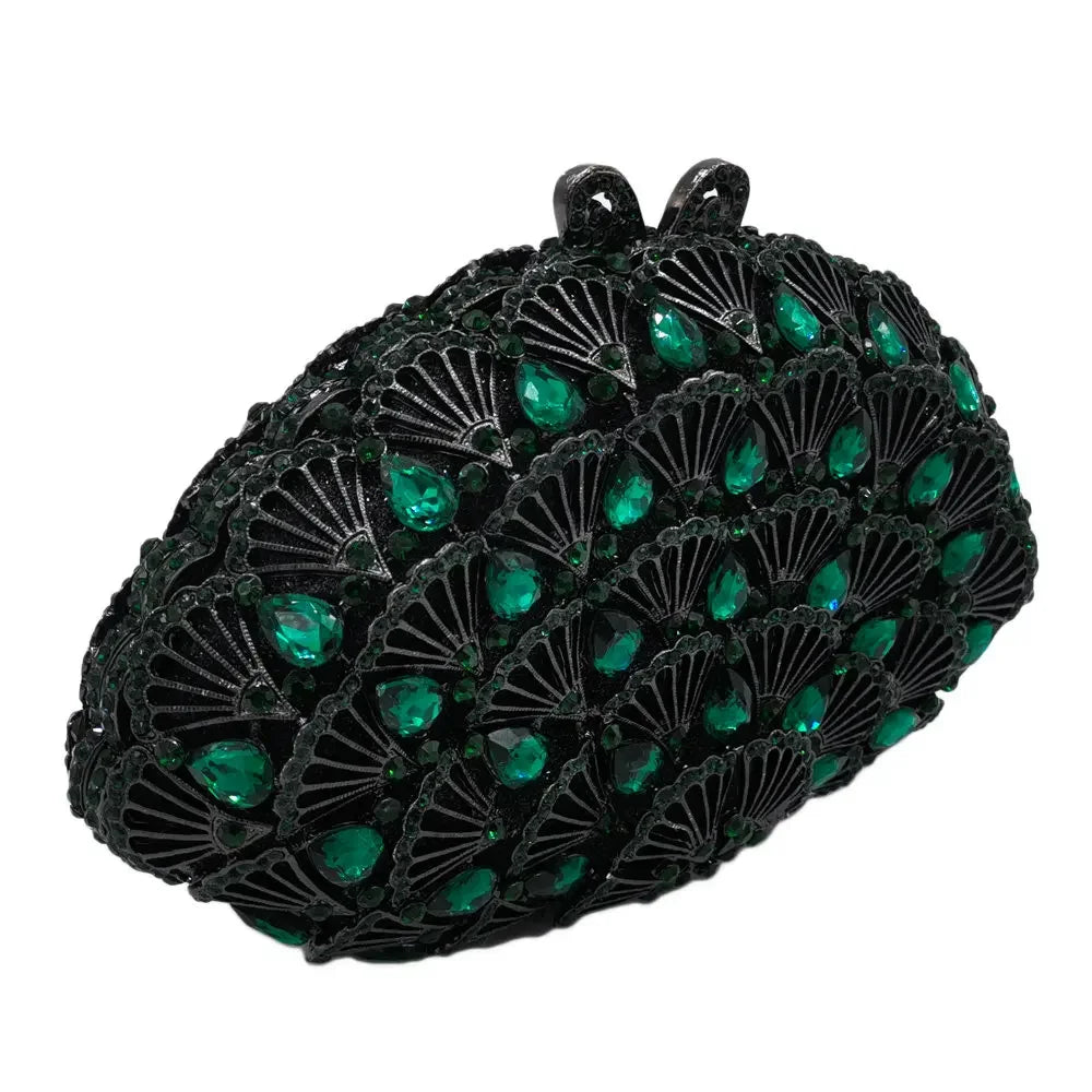 Boutique de fgg luz azul cristal sacos de embreagem para mulheres pavão noite bolsa nupcial casamento strass minaudiere bolsas saco