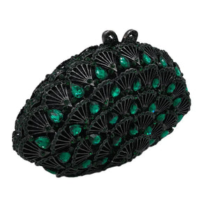 Boutique de fgg luz azul cristal sacos de embreagem para mulheres pavão noite bolsa nupcial casamento strass minaudiere bolsas saco