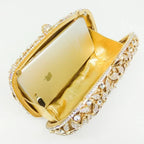 Boutique de fgg elegante flor feminina cristal sacos de noite e garras senhoras festa de casamento jantar bolsas de embreagem nupcial