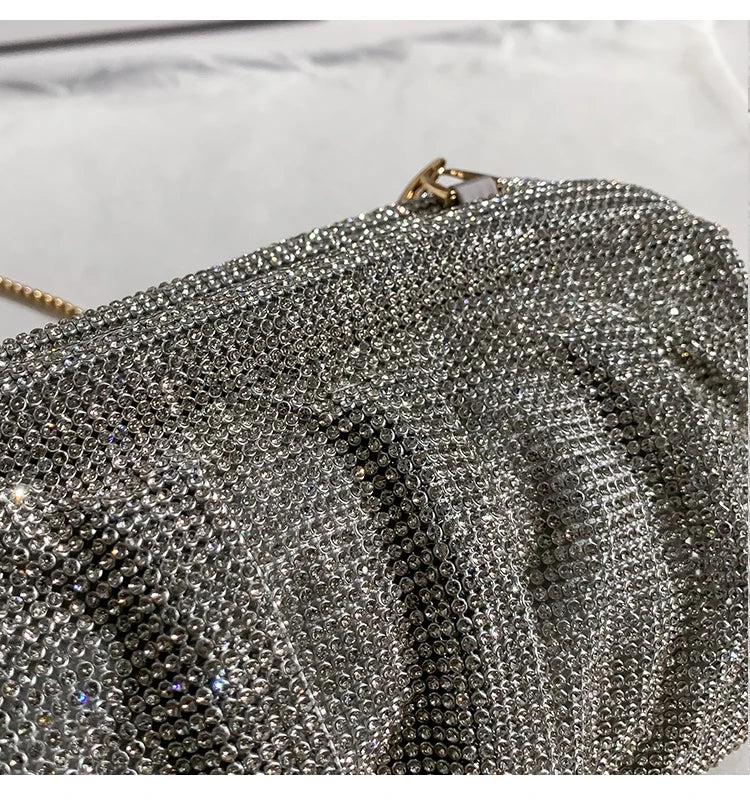 Alta qualidade de luxo moda strass diamante saco noite glitter bolsa feminina festa casamento bling brilhante bolsa embreagem