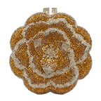 Alta qualidade presente do dia das mães 3d flor rosa strass diamante saco meninas e mulher saco de noite de casamento