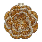 Alta qualidade presente do dia das mães 3d flor rosa strass diamante saco meninas e mulher saco de noite de casamento