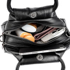 Designer de couro genuíno bolsa feminina moda ombro saco do mensageiro luxo macio mensageiro sac feminino bolsa senhoras tote