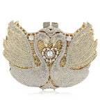 Bolsa feminina de embreagem prateada lantejoulas, bolsa nupcial, festa de casamento, embreagens metálicas, bolsa azul, lantejoulas, diamante, Minaudiere, noite