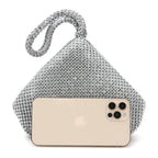 Strass macios pequenos sacos de noite diamantes dia embreagem zíper bolso bolsa de dinheiro com preto ouro prata sacos