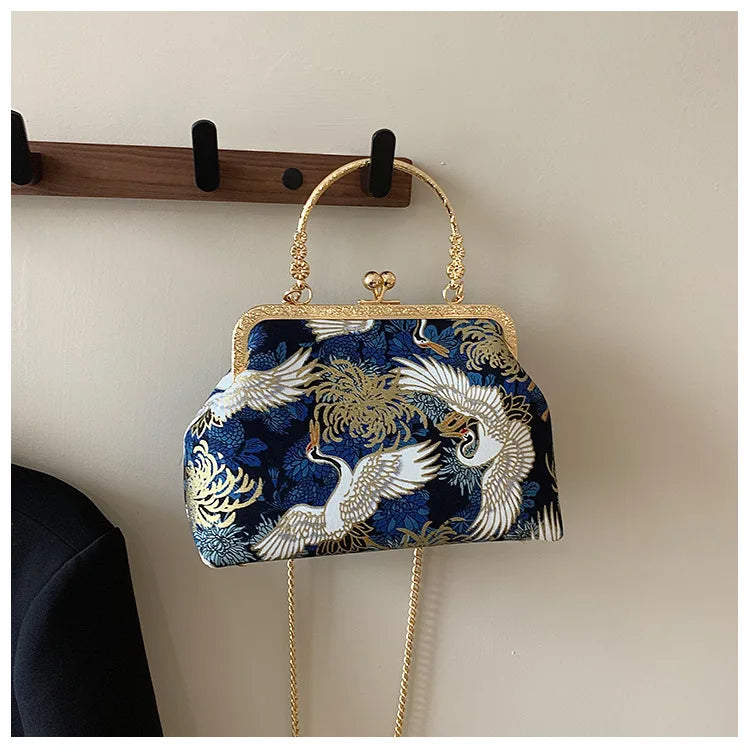 Moda vintage franja saco pequeno escudo sacos corrente feminina ombro crossbody saco guindaste voando bolsas femininas bordados