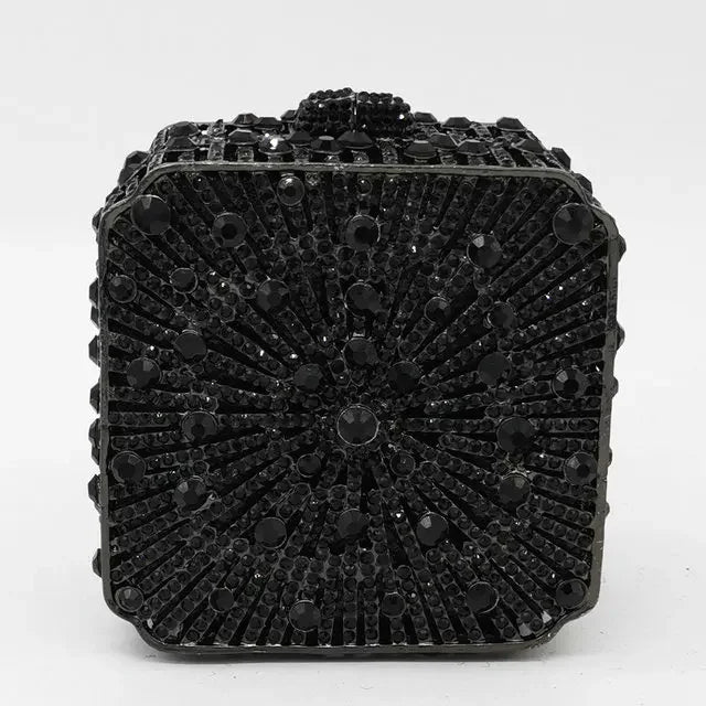 Cristal Noite Embreagem Para Mulheres, Bolsa De Casamento, Embreagem De Noiva, Minaudiere Box, Bolsas De Strass, Boutique, Em Stock