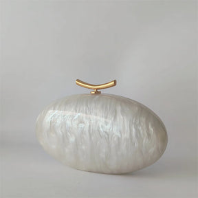 Pérola senhora marcas mulher festa bolsa de casamento acrílico saco crossbody ombro embreagem noite oval feminino concha bolsas femininas