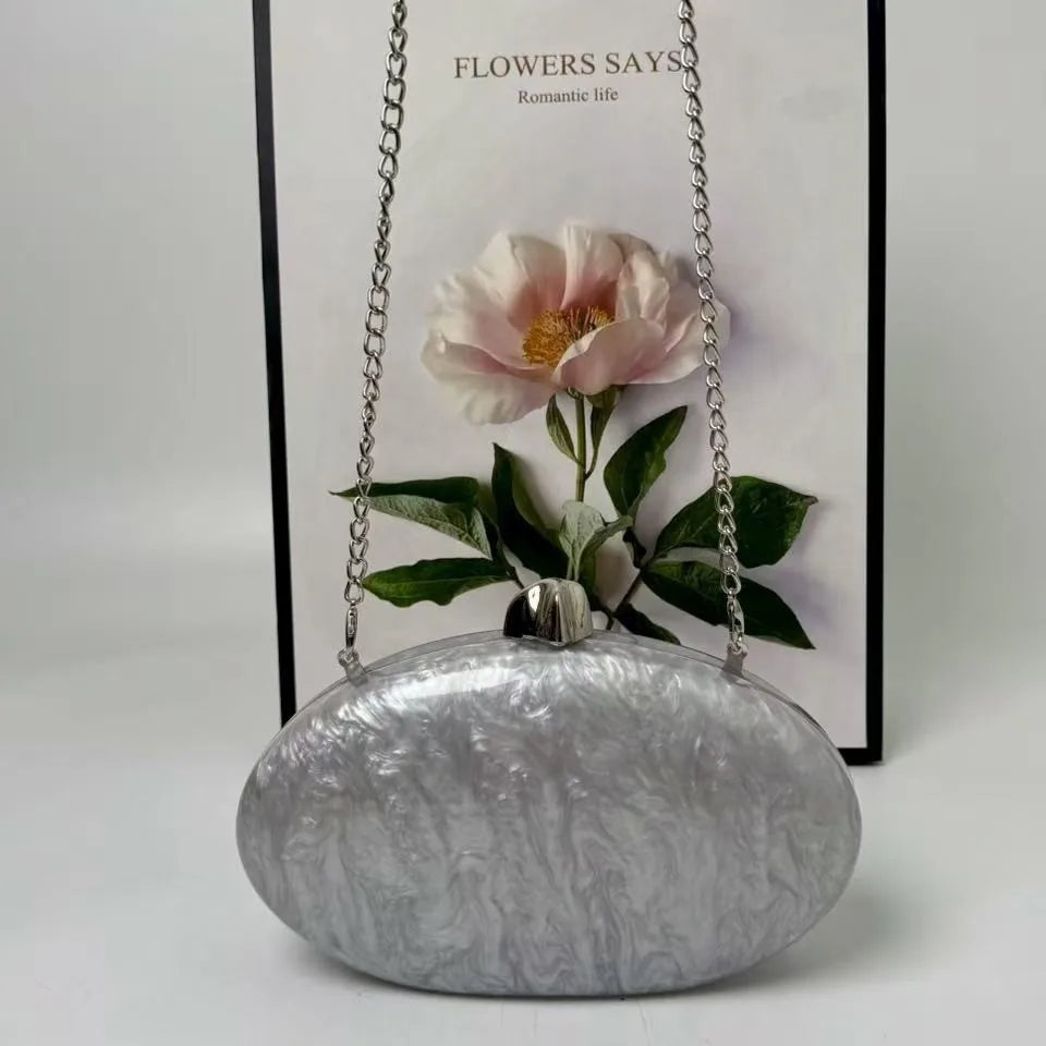 Nova bolsa de jantar de um ombro oblíqua span festa bolsa de embreagem moda temperamento em forma especial saco de casamento acrílico