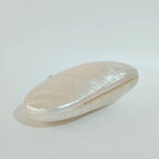 Pérola de mármore bege feminino designer festa à noite bonito feminino ovo bolsa azul atacado senhora acrílico escudo forma saco embreagem