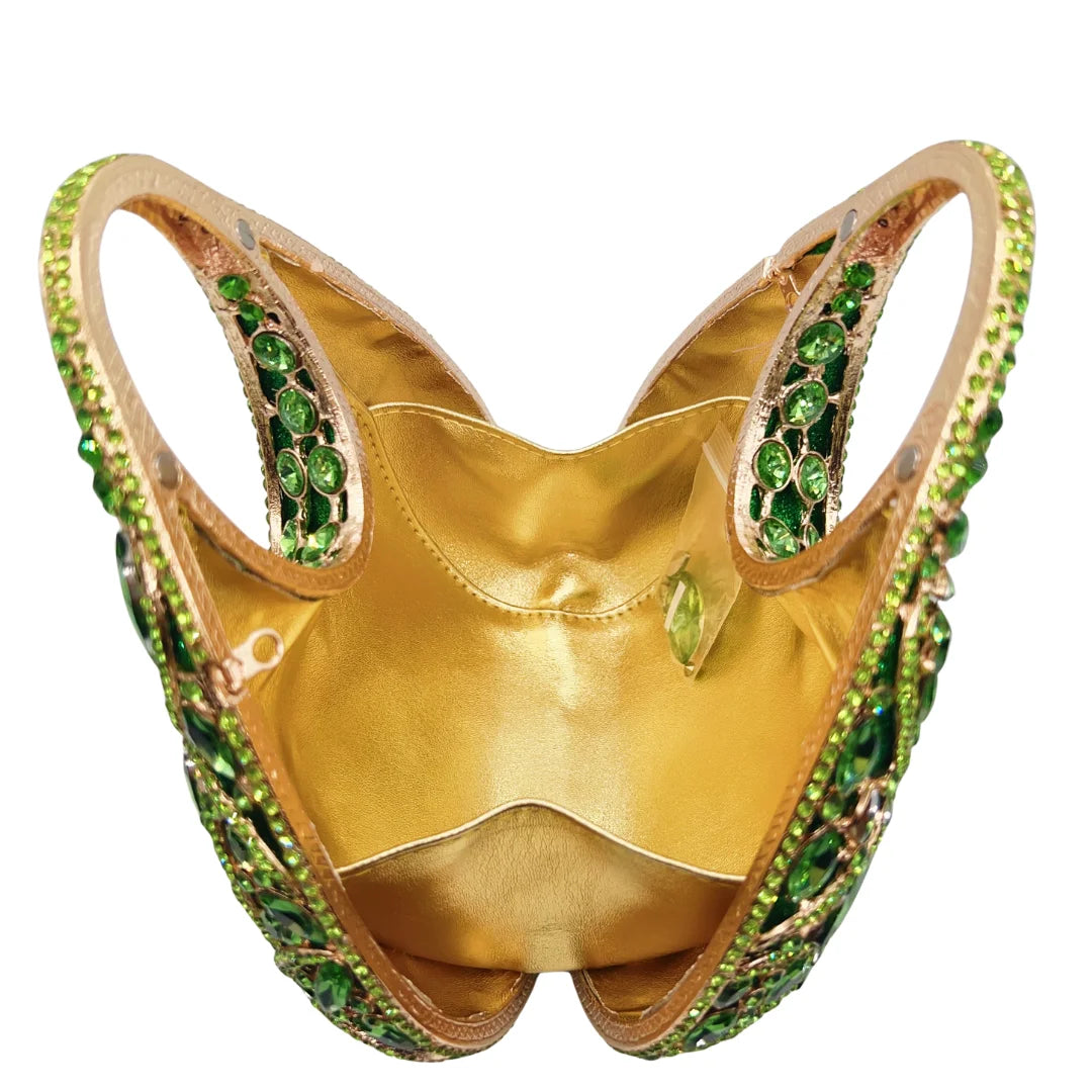 Bolsa de Noite Vintage Verde Oliva em Cetim com Alça Superior, Clutch Elegante para Casamento e Festa, Venda Quente 2025