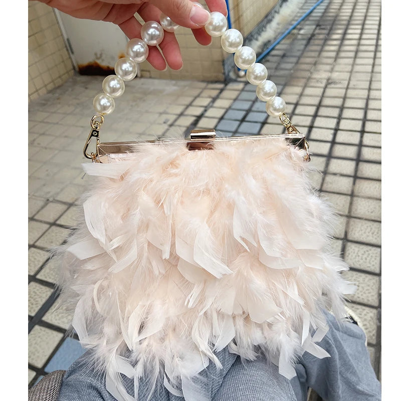 Bolsas de luxo para mulheres, bolsa de embreagem noturna, bolsa de ombro, corrente de pérolas, bolsa de casamento designer 12 cores