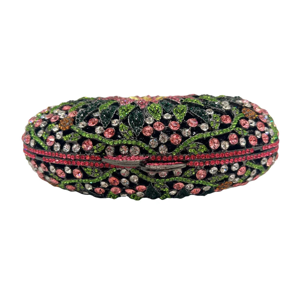 Clutch Cristal Arística Floral