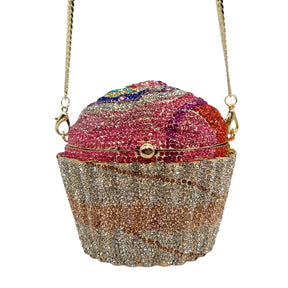 Senhoras bolsa de embreagem noite senhoras festa casamento bonito copo papel colorido azul escuro grande bolo strass cristal embreagem saco noite