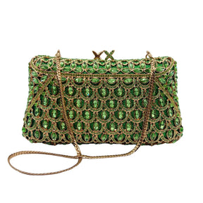 Bolsa de strass com diamantes incrustados, bolsa de jantar, banquete, vestido de noite, oco, diamante, bolsa feminina