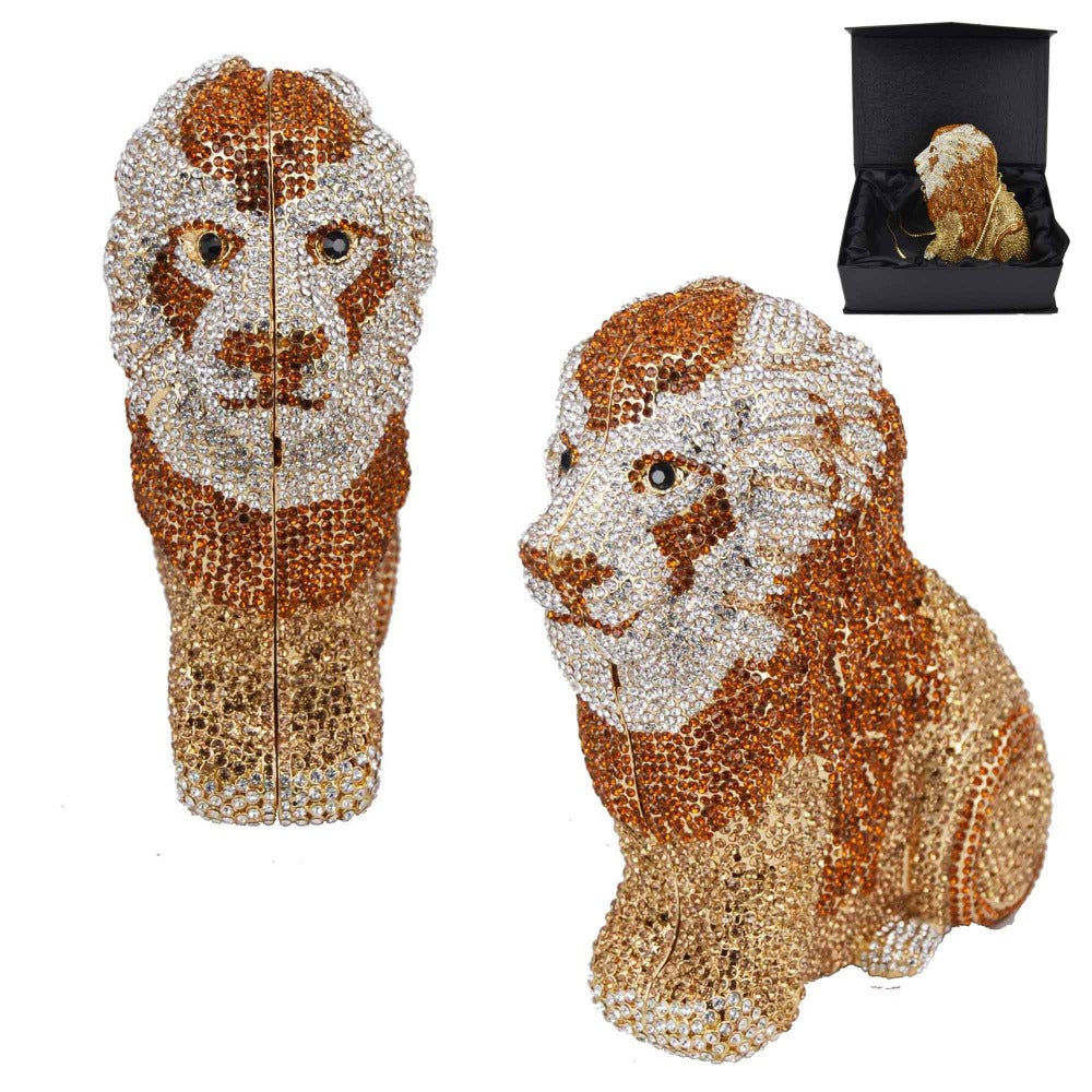 Clutch Cristal Rei Lion