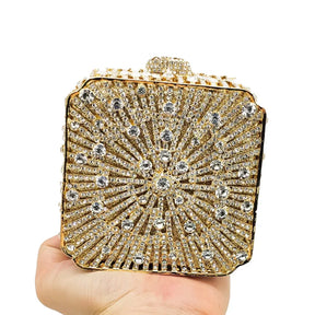Cristal Noite Embreagem Para Mulheres, Bolsa De Casamento, Embreagem De Noiva, Minaudiere Box, Bolsas De Strass, Boutique, Em Stock
