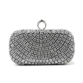 Bolsa de noite embutida com diamante, bolsa feminina para festa, vestido de casamento brilhante, versátil, bolsa crossbody para correspondência diária