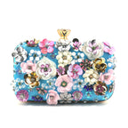 Moda feminina sacos flor diamantes bordado pequena embreagem de luxo senhora bolsas sacos noite nova chegada corrente bolsa ombro
