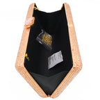 Fgg bolsa de noite cor sólida bolsa de diamante europeia e americana bolsa de banquete bolsa de noiva bolsa de mão de diamante material duro