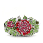 Xiyuan flor recorte diamante saco de noite luxo strass jantar bolsa para mulheres elegante diamante embreagem bolsa nupcial