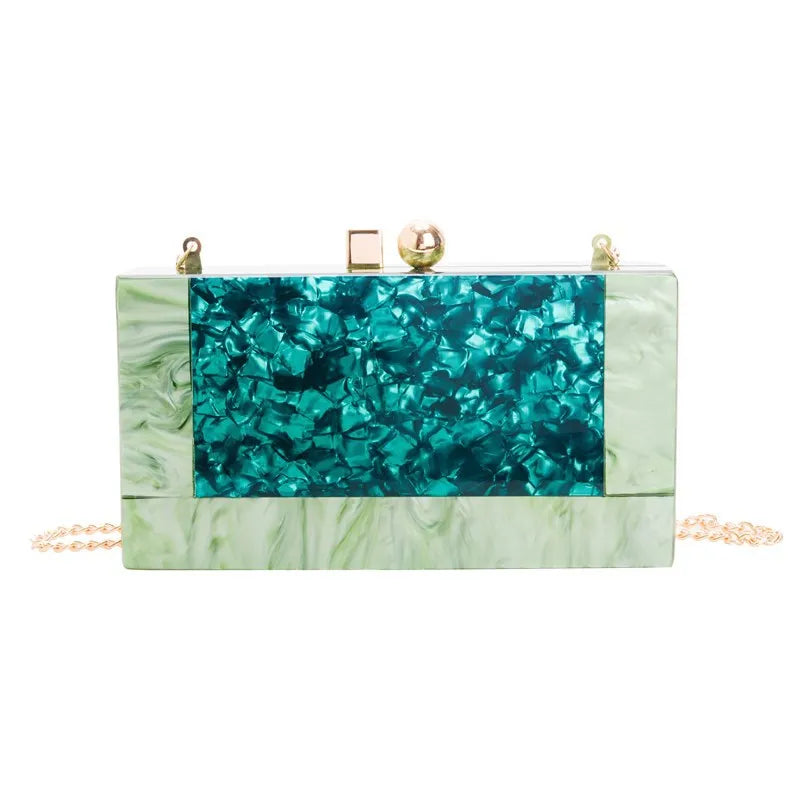 Casamento nupcial ombro crossbody saco feminino senhora bolsas de luxo marca acrílico sacos noite festa rosa verde praia garras