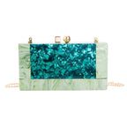 Casamento nupcial ombro crossbody saco feminino senhora bolsas de luxo marca acrílico sacos noite festa rosa verde praia garras