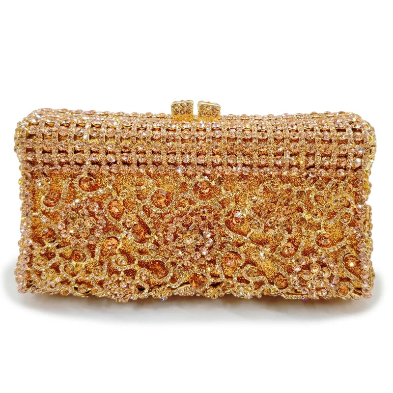 Bolsa feminina feita à mão de cristal, bolsa de mão para noite, vintage, banquete, festa de casamento, designer, elegante, vestido, presente