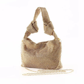 Bolsa de noite artesanal com broca completa, diamante de água, grande, king size, forro de poliéster macio, compartimento interno