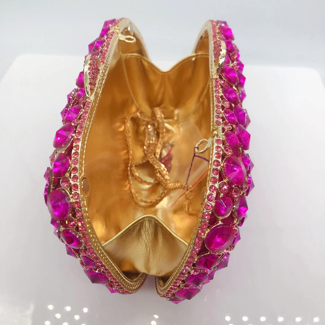 Embreagem de pedra clara branca e prateada para mulheres, bolsas de cristal, festa de casamento, bolsas de baile, embreagem nupcial de diamante