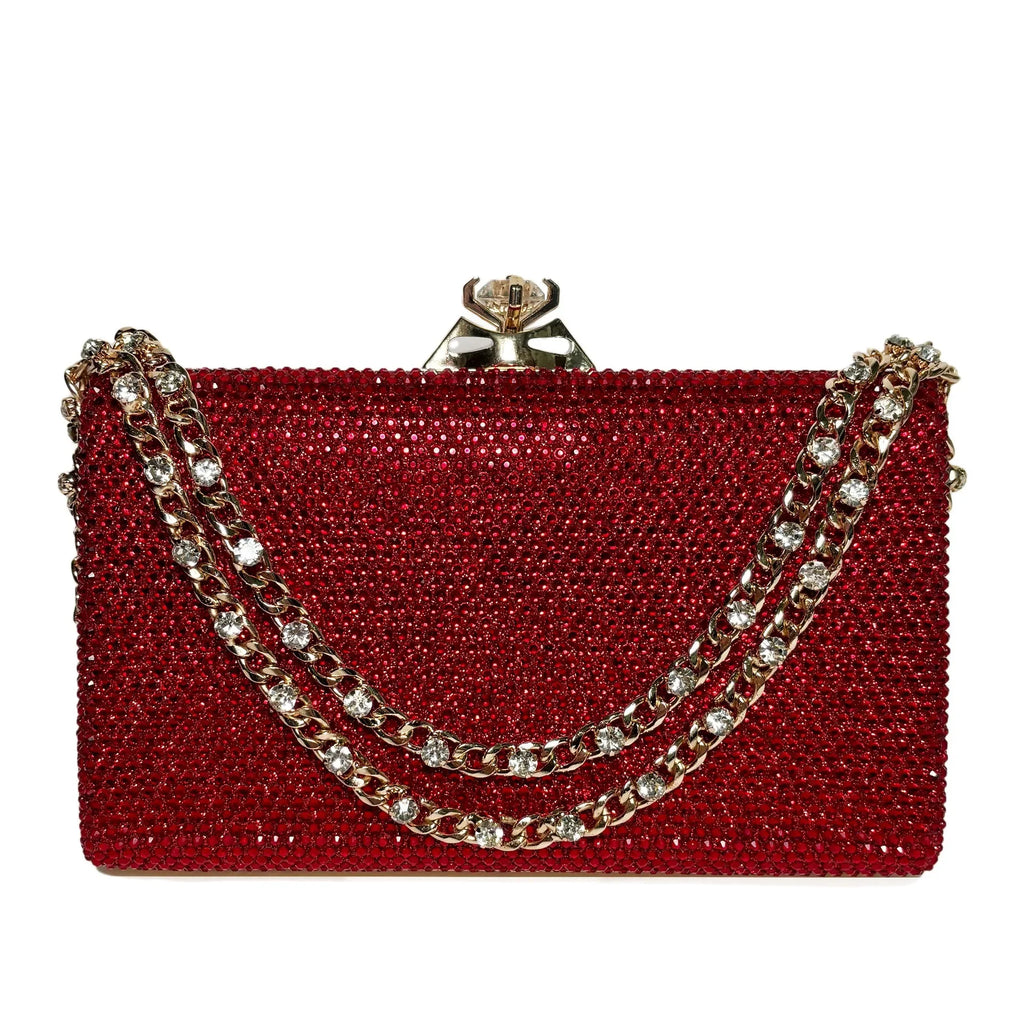 Bolsa de ombro feminina com diamante brilhante, bolsa de ombro para festa à noite, alça única, bolsa de casamento brilhante, versátil, material rígido