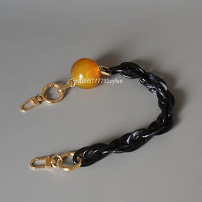 Alça de ombro acrílica para mulheres, corrente de resina chique, sólida ou mista de cores, caixa de telefone, bolsas mensageiro, cinto