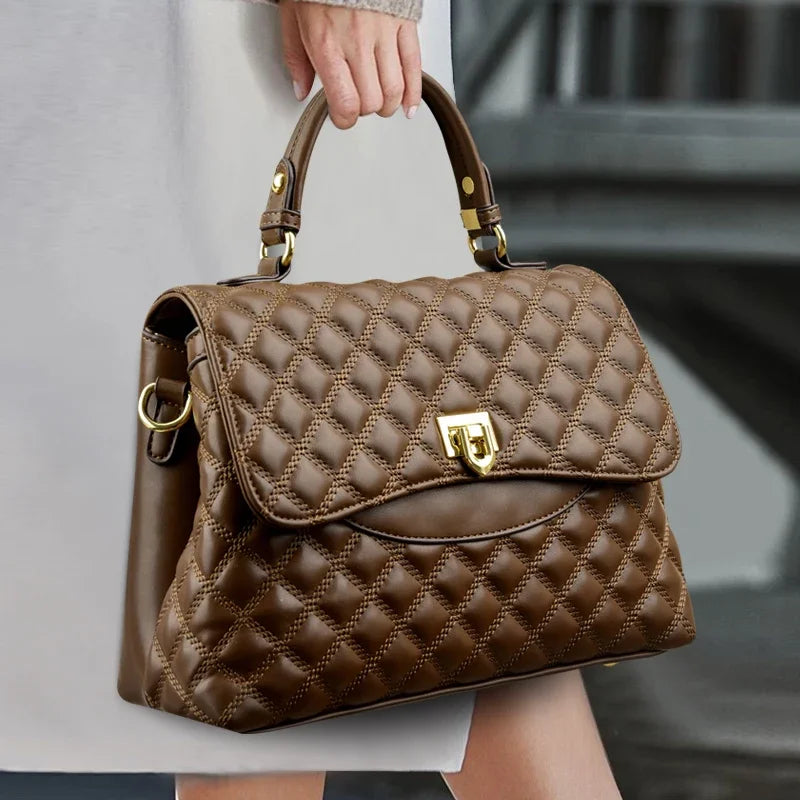 Designer de luxo multi camadas bolsa feminina 2024 na moda alta qualidade couro macio saco do mensageiro das mulheres ombro crossbody saco
