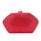 Mulheres vermelho/azul/rosa pedras sacos de noite strass pequeno dia embreagem bolsa ombro corrente festa casamento bolsas para bolsa feminina