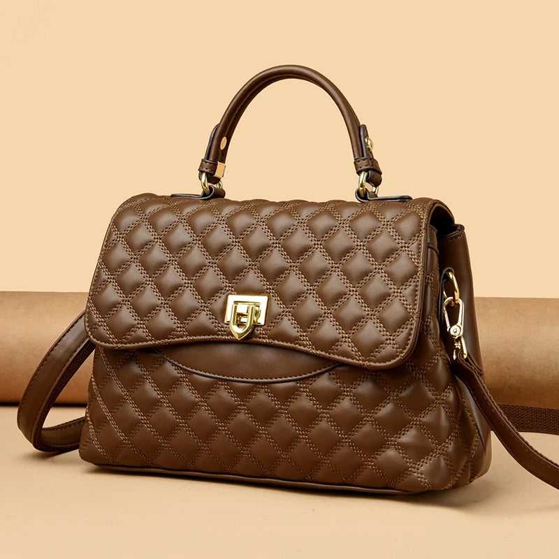 Designer de luxo multi camadas bolsa feminina 2024 na moda alta qualidade couro macio saco do mensageiro das mulheres ombro crossbody saco