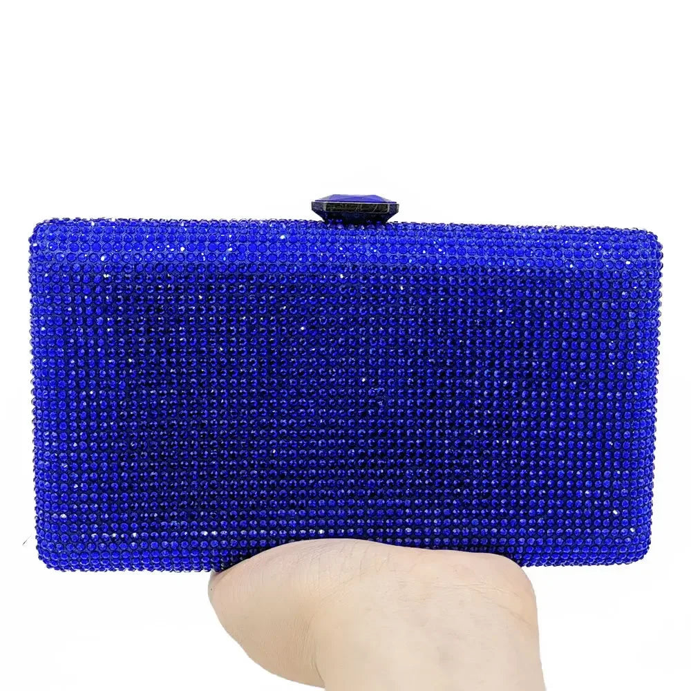 Fgg bolsa de noite cor sólida bolsa de diamante europeia e americana bolsa de banquete bolsa de noiva bolsa de mão de diamante material duro