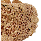 Formas de flores de luxo de alta qualidade, festas de casamento com diamantes, sacolas, bolsas de noite, embreagens de cristal