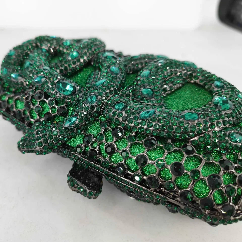 Clutch Cristal Luxury Snake