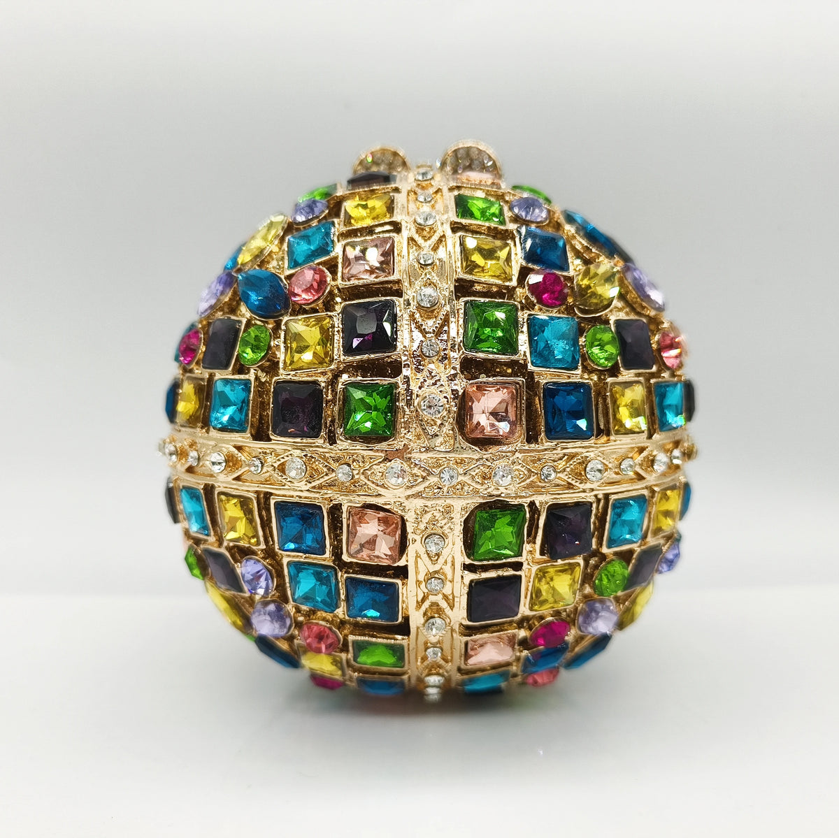 2025 novo design presente do dia das mães vitral strass embreagem em forma de sino oco diamante banquete baile de formatura senhoras saco de noite