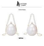 Elegante pérola bolsa crossbody jantar saco festa de casamento vestido de noite saco forma ovo ganso moda nova chegada