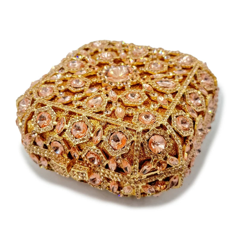 Feminino maquiagem mini caso de luxo designer bolsas cristal vidro banquete sacos strass jantar bolsa embreagem sacos festa do vintage