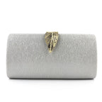 Bolsa Clutch Elegante para Noite, Bolsa de Mão Feminina com Corrente para Vestido, Casamento, Banquete, Bolsa Rígida de Couro...