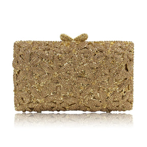 Diamante vazio metal cristal jantar saco diamante embreagem diamante brilhante cristal-incrustado noite saco de embreagem cartera de fiesta