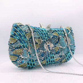 Oco para fora das mulheres saco de noite ouro cristal banquete bolsa luxo diamante embreagem bolsa casamento noiva sacos elegante jantar saco