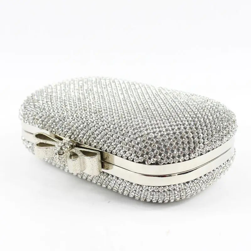 Bolsa de Mão Charm Moon G65 para Mulheres, Clutch de Noite com Diamantes Embutidos, Bolsa de Telefone Móvel Faion, Novo Est...