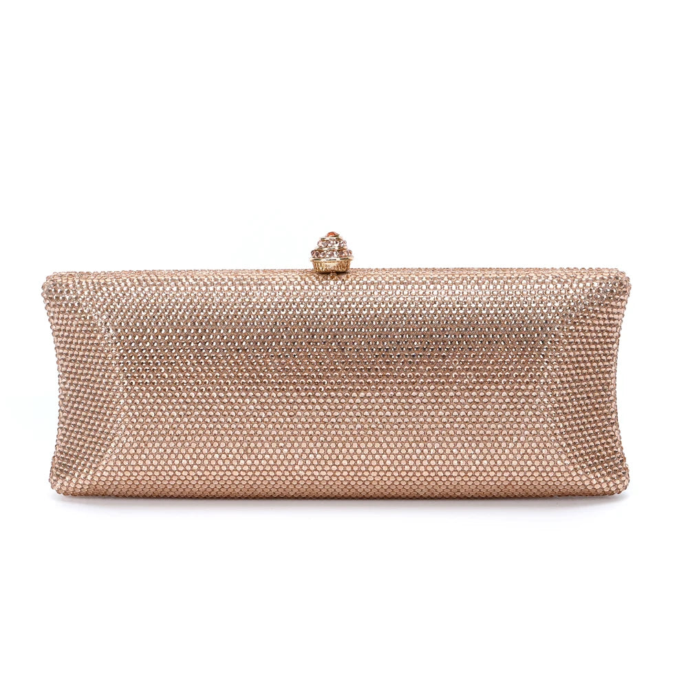 XIYUAN-Saco de embreagem de diamante de cristal colorido para mulheres, bolsa noturna para jantar, casamento, bolsa nupcial, 25 cores, mais vendido