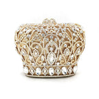 Mulheres festa à noite bolsa diamantes luxo cristal garras elegantes senhoras bolsas festa de casamento nupcial coroa real bolsas saco
