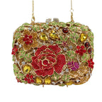 Xiyuan rosa pedra minaudiere strass embreagem cristal bolsa de noite para mulheres festa baile saco nupcial garras bolsa casamento